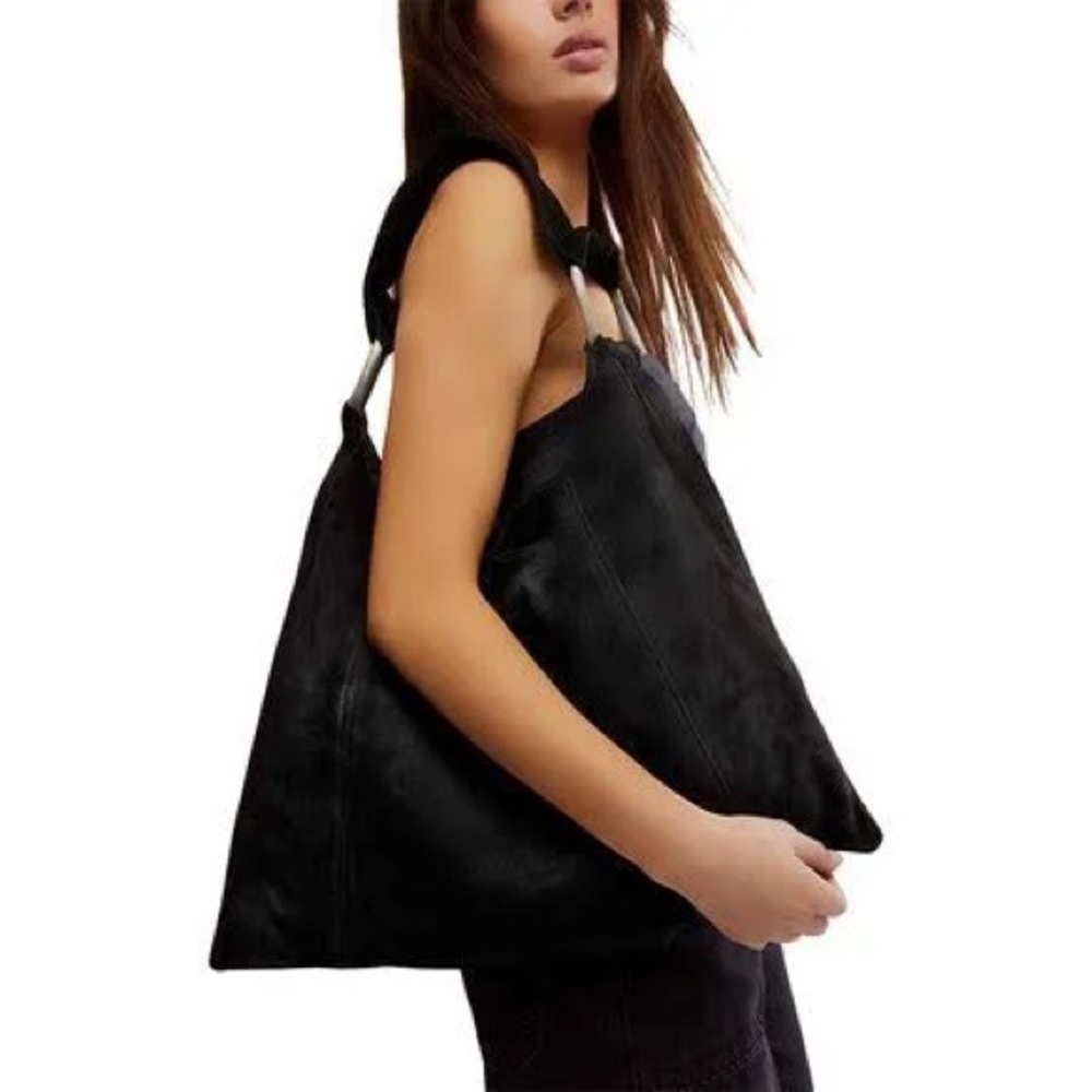 Free People Bobbi Suede Slouchy Tote Bag❤️ NWOT - Picture 5 of 7